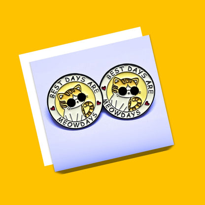 Catitude enamel pins from Wags4Whiskers Pet Suuplies Store India
