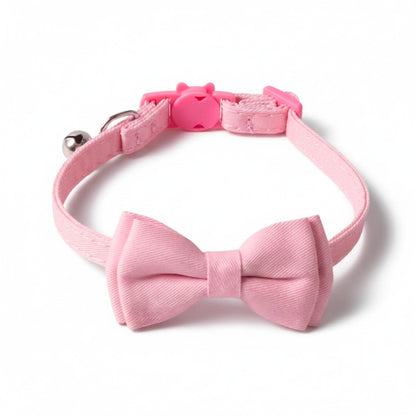 Pink Cat Bow Collar