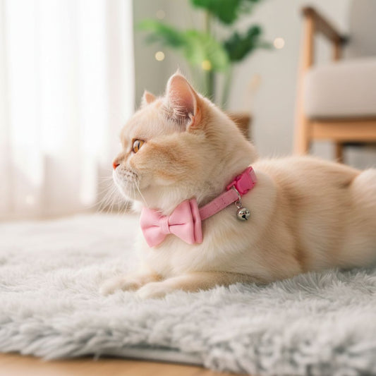 Cat Bow Collar with Bell India from Wags4Whiskers Pet Supplies Store