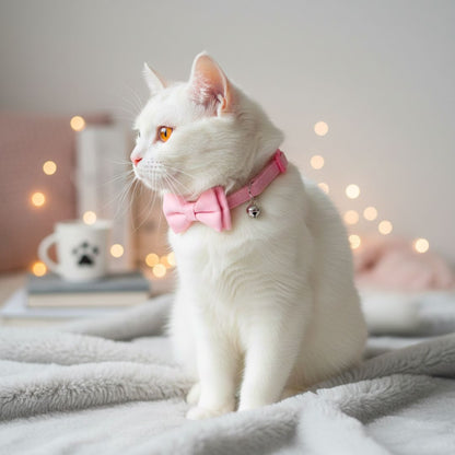 Cat Bow Collar with Bell India from Wags4Whiskers Pet Supplies Store