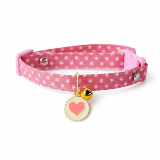 Pink Cat Collar from Wags4Whiskers Pet Accessories Store India