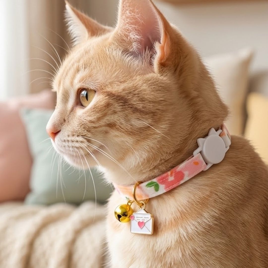 floral print cat collars from Wags4Whiskers Pet Supplies Store India