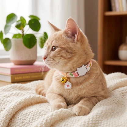 floral print cat collars from Wags4Whiskers Pet Supplies Store India