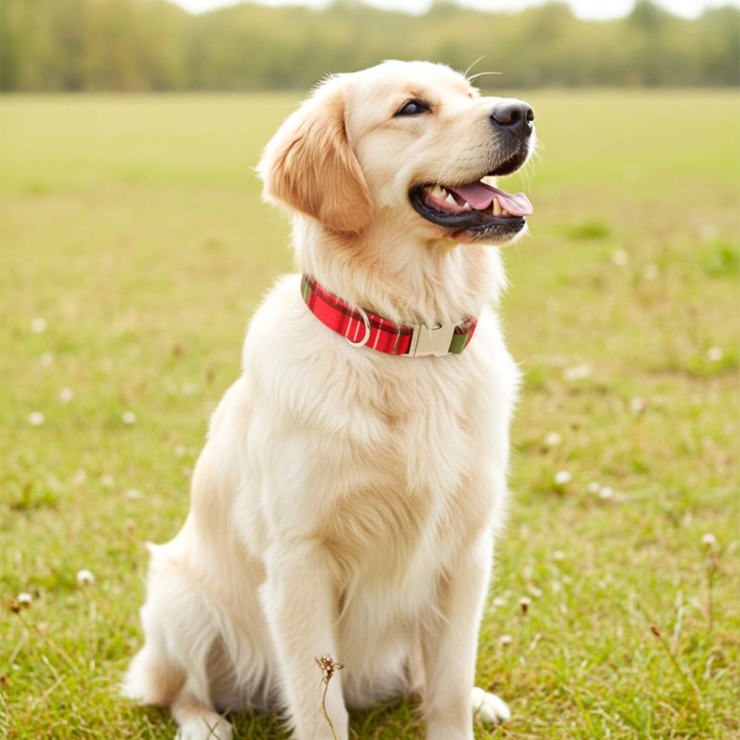 Checks Dog Collar Belts  from Wags4Whiskers Pet Accessories Store India