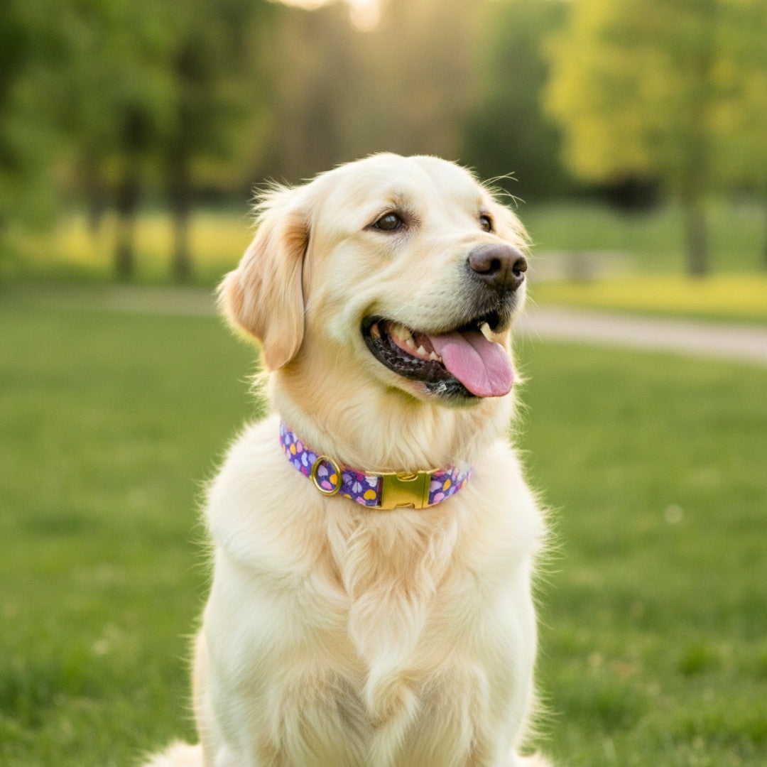 Heart Print Dog Collars from Wags4Whiskers Pet Supplies Store India