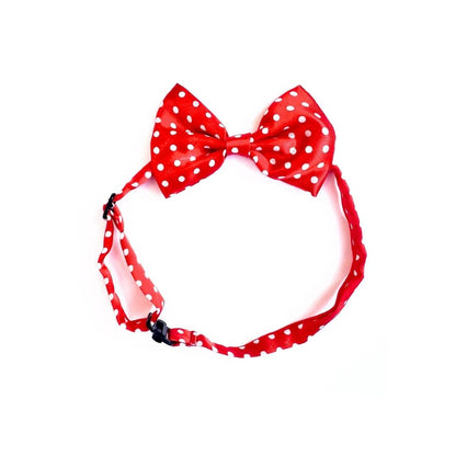 Red Polka Dots Cat Bow Tie