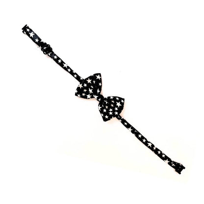 Black Cat Bow Tie  - Starry Nights