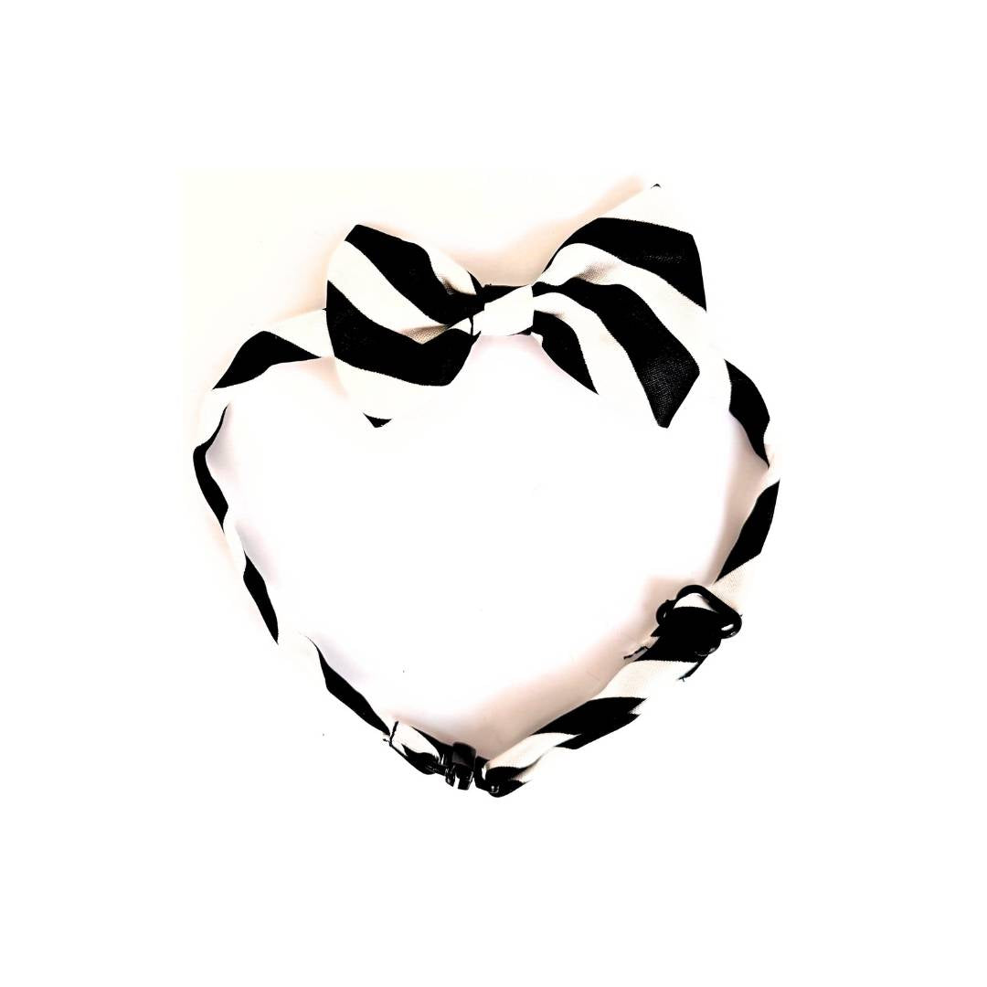 Striped Cat Bow Ties from Wags4Whiskers Pet Accessories Shop India