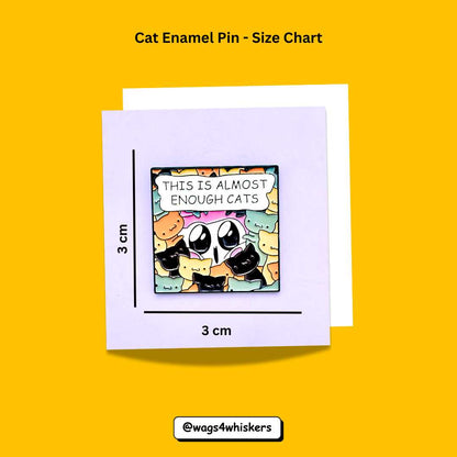 Cat Enamel Pin_Size Chart_Wags4Whiskers India