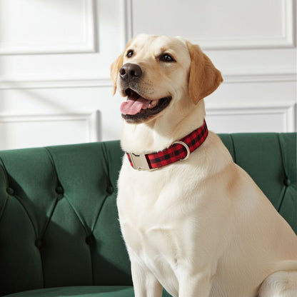 Plaid Dog Collars from Wags4Whiskers Pet Accessories India