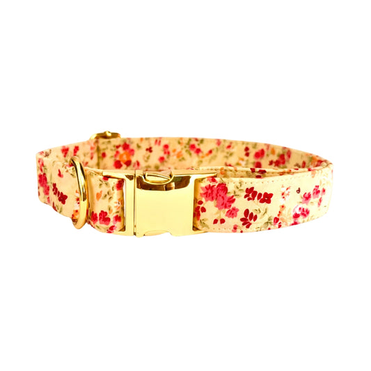 Yellow floral dog collars from Wags4Whiskers India