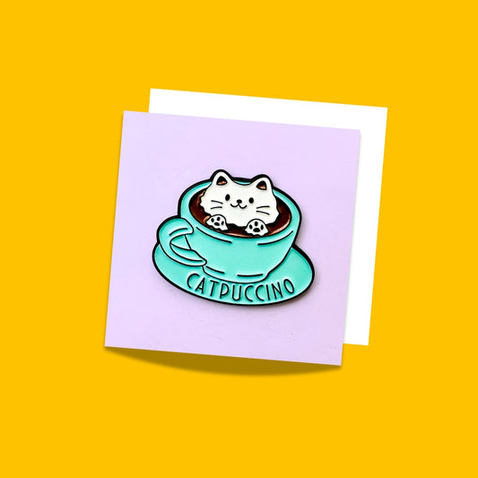 Cat Themed Enamel Pins and brooches from Wags4Whiskers Pet Accessories Store India