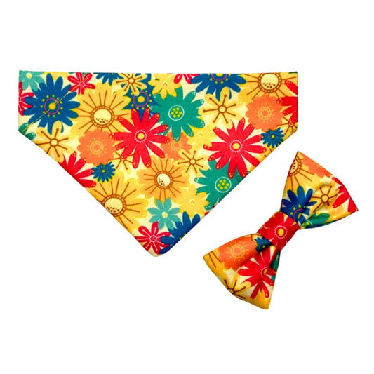 Floral bowtie and bandanas for cats online india